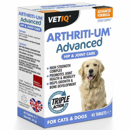Supplements and vitamins Mark & Chappell VETIQ ARTHRITI-UM ADVANCED