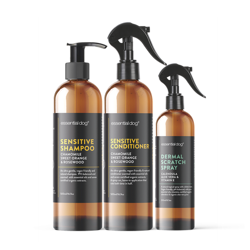 Dog Shampoo, Conditioner & Dermal Scratch Spray (Sensitive)